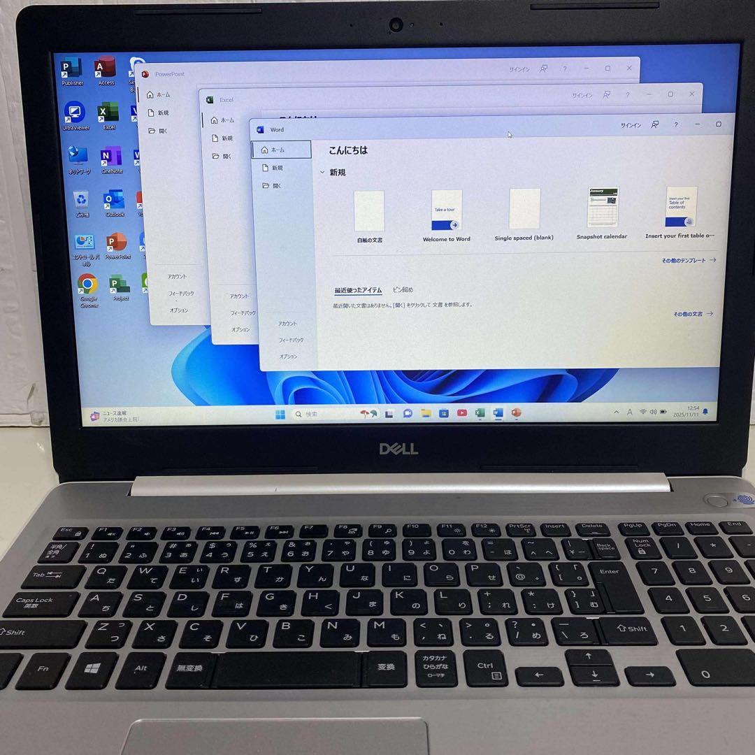 Windows11オフィス付きメモリ8GB SSD DELLノートPC ジャンク