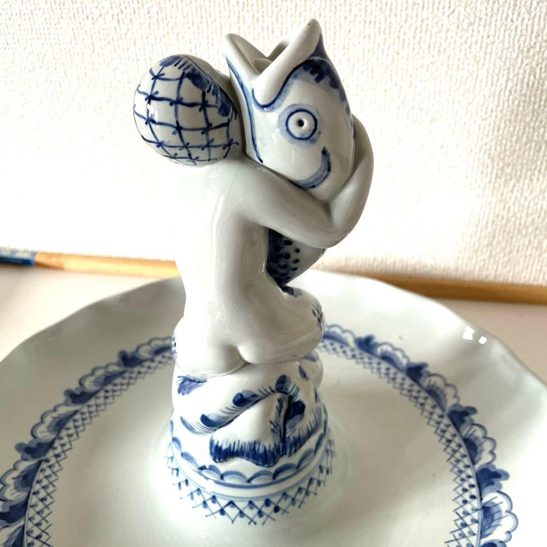 ＊Mermaid and Big fish＊ALUMINIA窯・美術品・