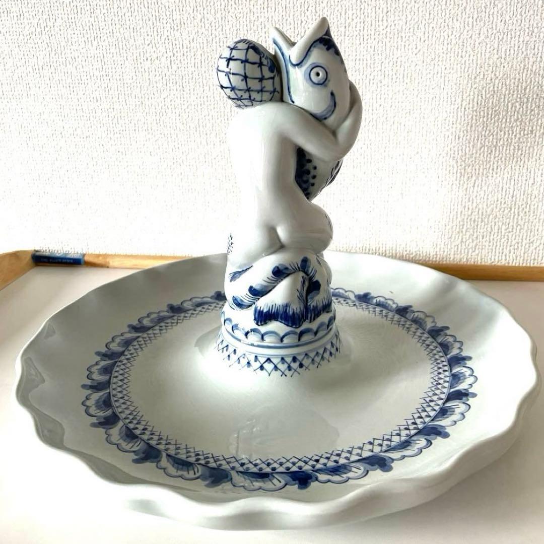 ＊Mermaid and Big fish＊ALUMINIA窯・美術品・