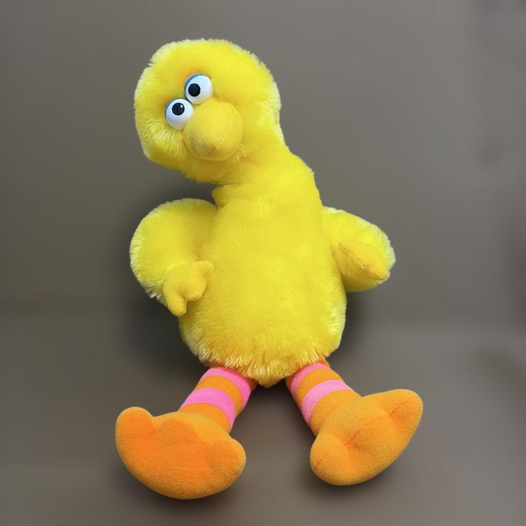 【タグ付】ビッグバード ビンテージぬいぐるみ 40cm セサミストリート」