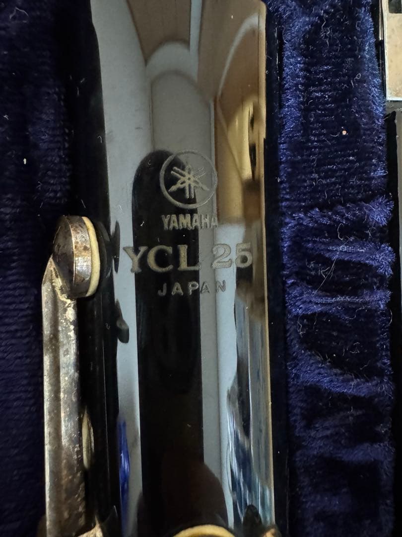Yamaha クラリネット本体 YCL25 ケース付き（メンテ必須）ジャンク扱い
