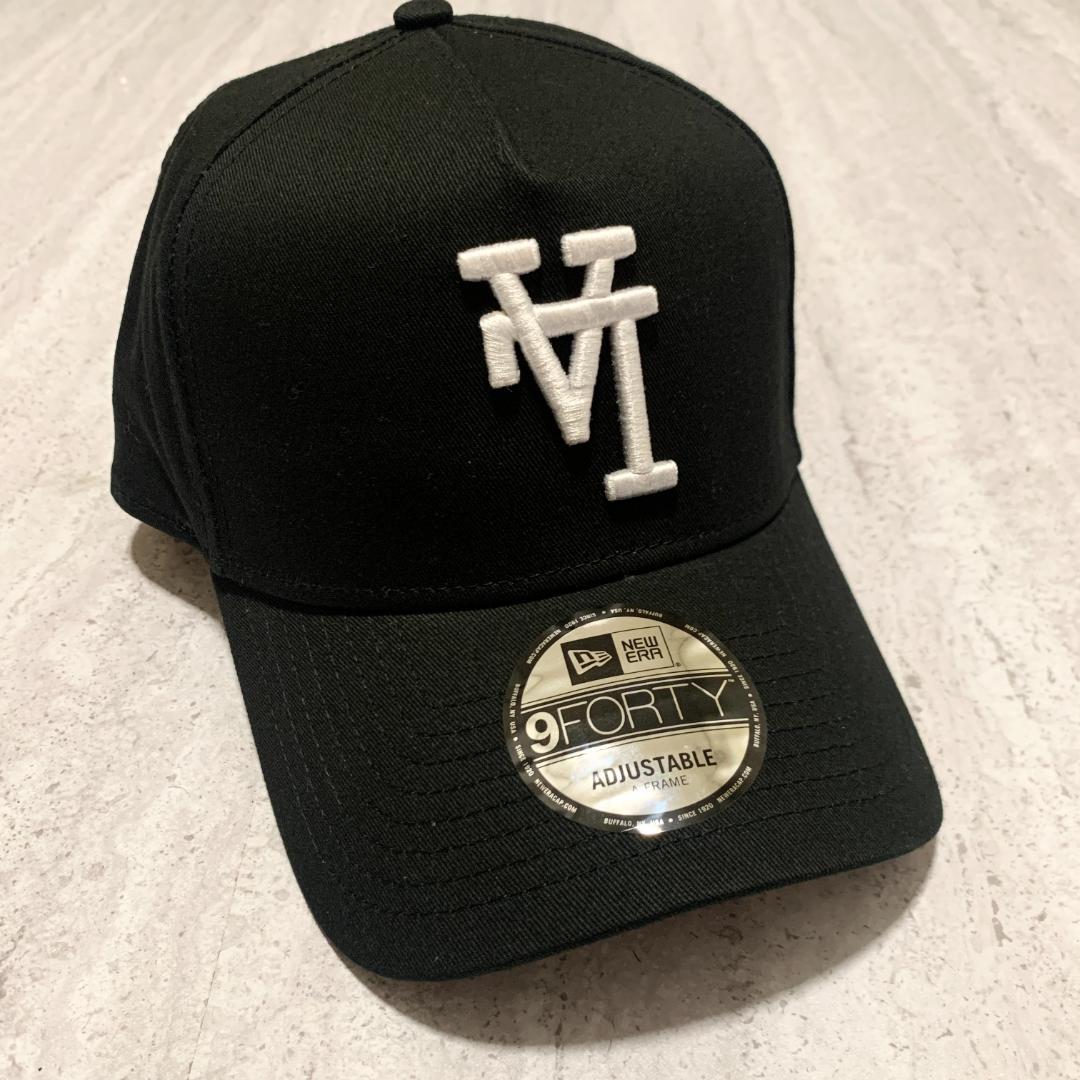 海外限定 LA ニューエラ ドジャース 逆ロゴ ブラック