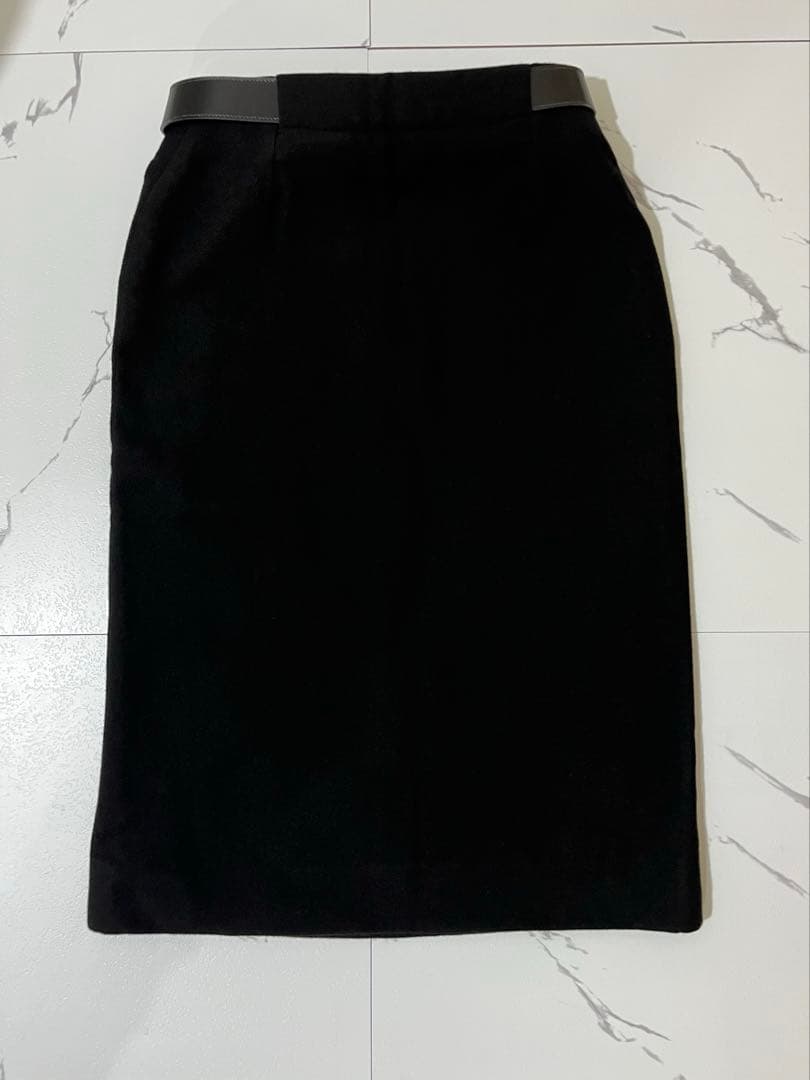 美品　エルメス　マルジェラ期　タイトスカート 牛革ベルト付き