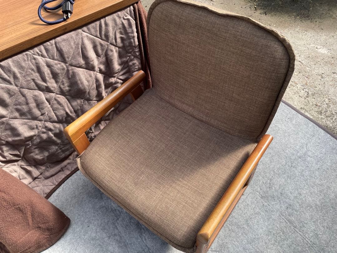 2way ユアサ　高低　コタツ　なごみ　椅子付