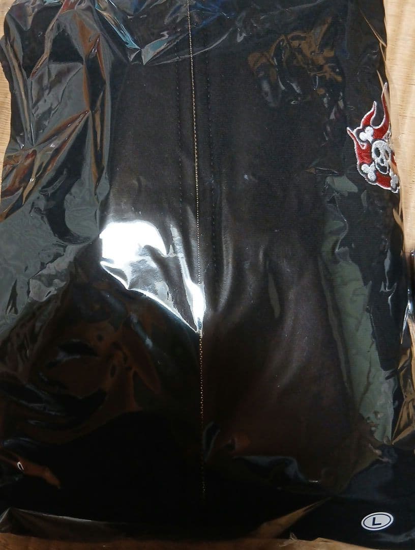 ROCK BEYOND ROCK 2スカル刺繍フード付きパーカー Lサイズ