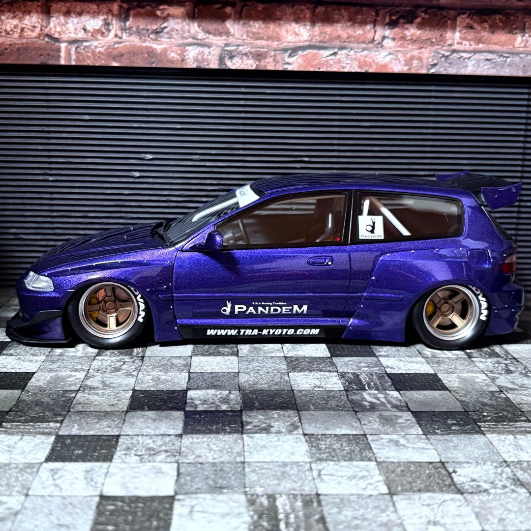 デカール加工品 1/18 ONEMODEL パンデム ホンダ シビック EG6