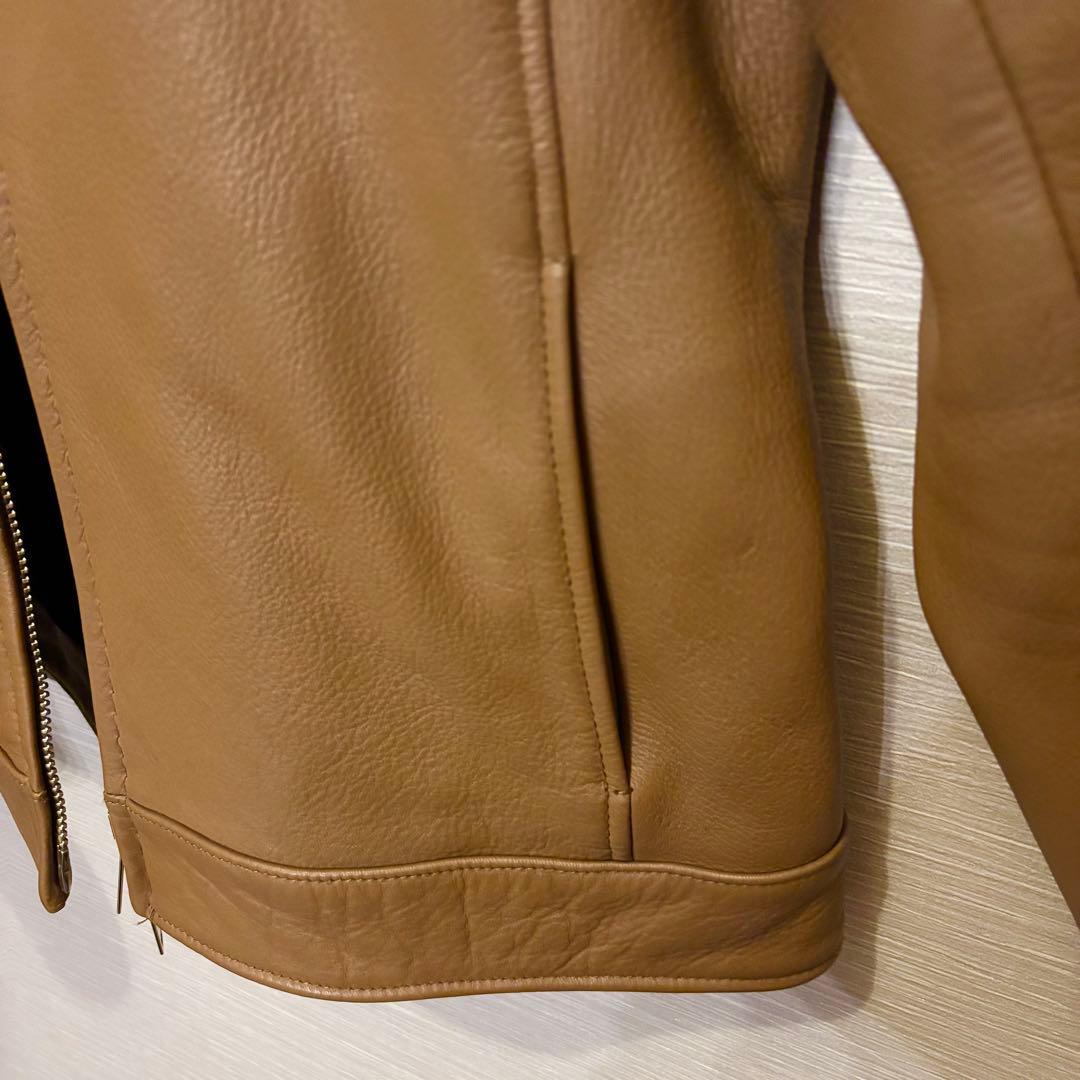 junhashimoto ZIP LEATHER SHIRTS ディアスキン