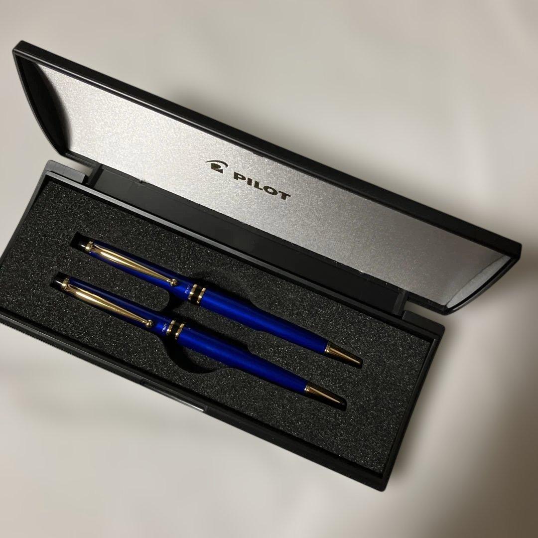 【希少】油性ボールペン・シャープペンシルのセット　パイロットブルー