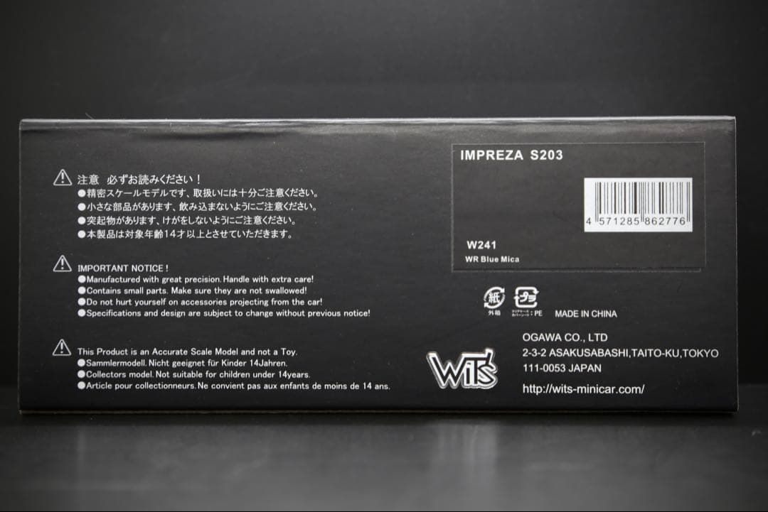 1/43 WiT’s / SUBARU IMPREZA S203