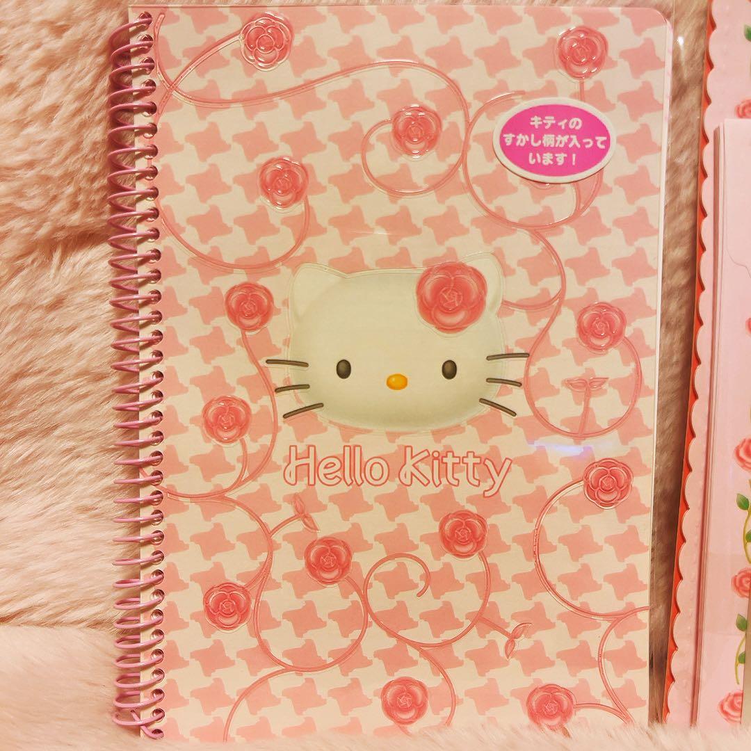 希少レア　ハローキティ　薔薇　レターセット　ノート　シール　2000 平成レトロ