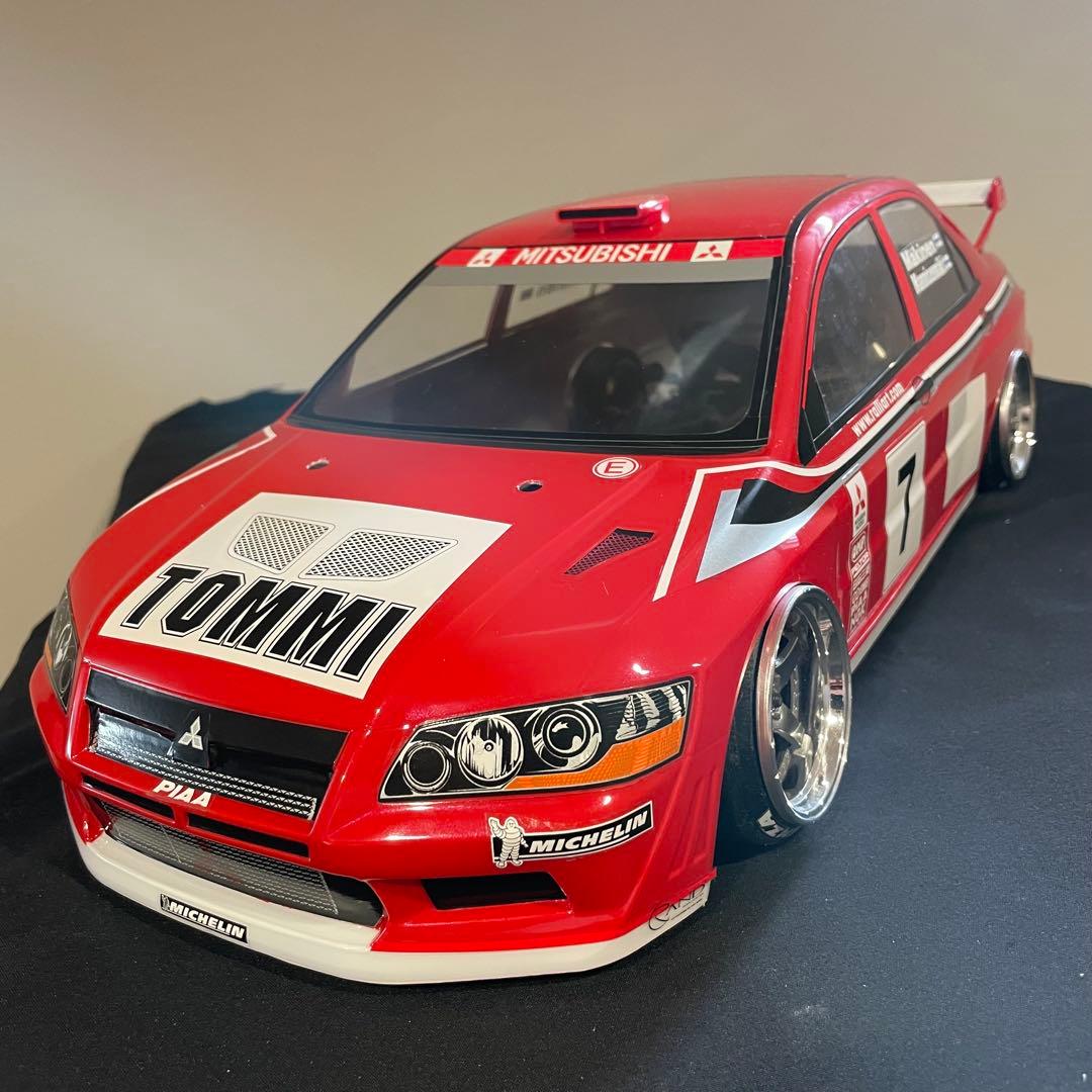 タミヤ　ランサーエボリューション　 1/10ラジコン　ラジコンボディ　ラリー