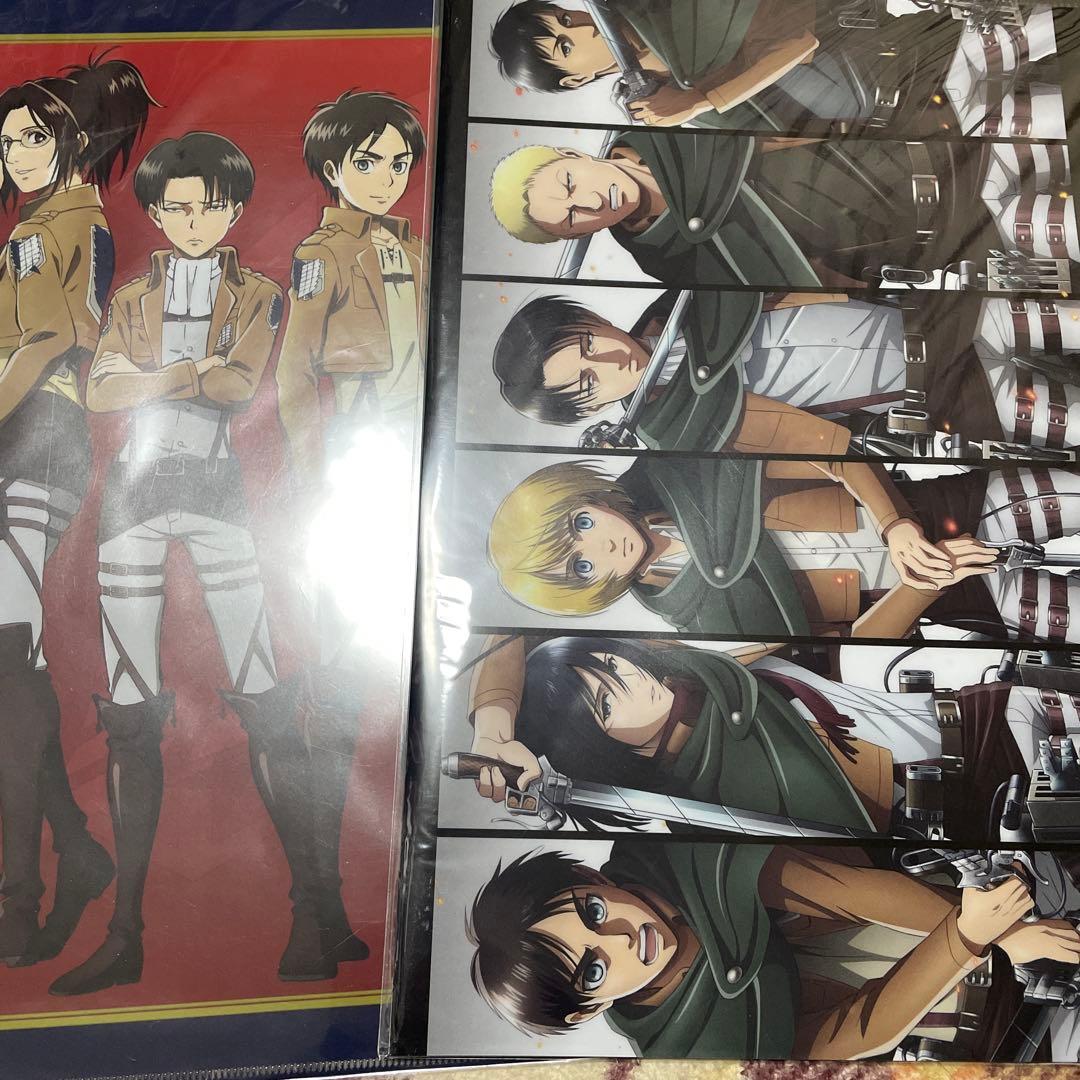 進撃の巨人 クリアファイル 9種 特典など 未開封 リヴァイ エレン他