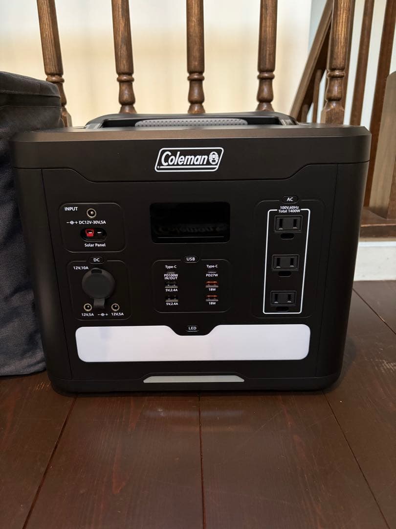 コールマン　ポータブルバッテリー・ソーラーパネルのセット