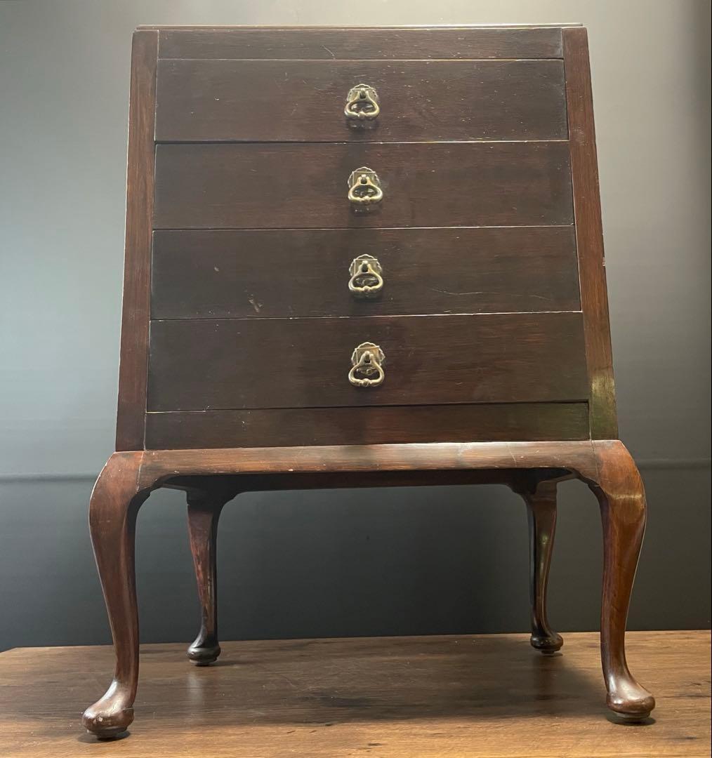 英国アンティーク　Fyne Ladye music cabinet オーク材