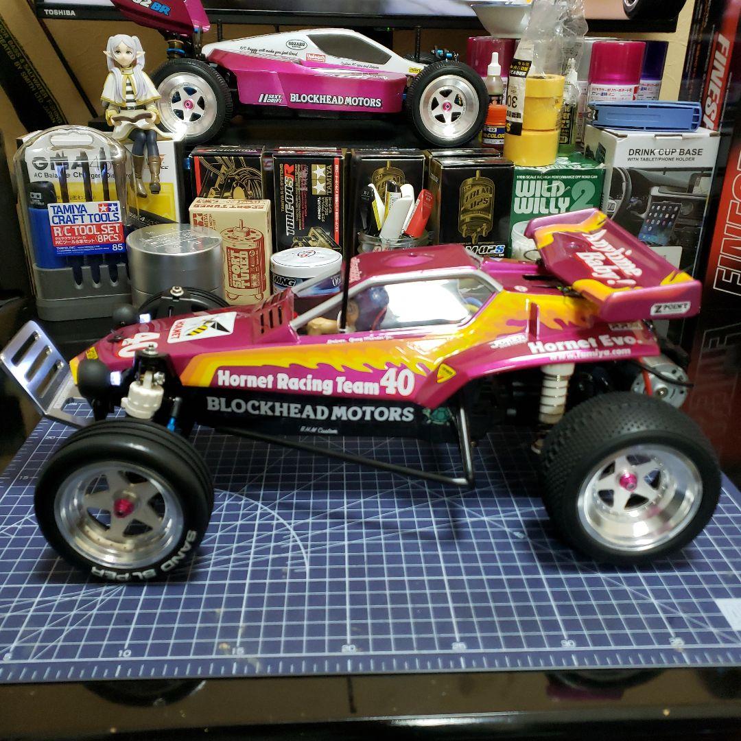 タミヤ NEW ホーネットEVO カスタム　メカ付き　ピンク　美品