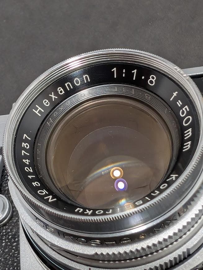 【外観美品・ 完動品】KONICA ⅢA 50mm F1.8 フィルムカメラ