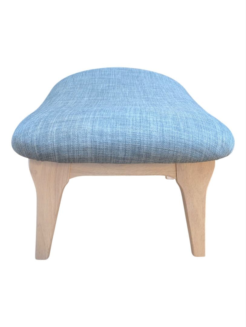 【美品】ニトリ オットマン ブルーグレー スツール NITORI