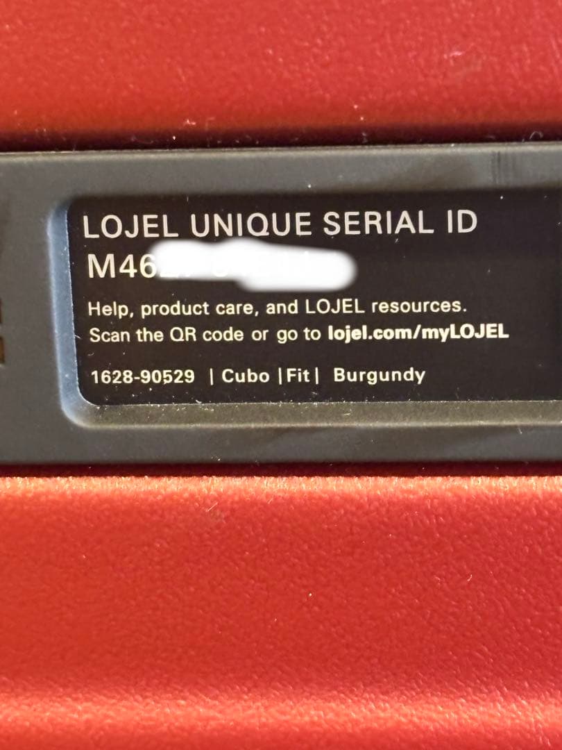 ロジェール キューボ フィット バーガンディLOJEL TSAナンバーロック