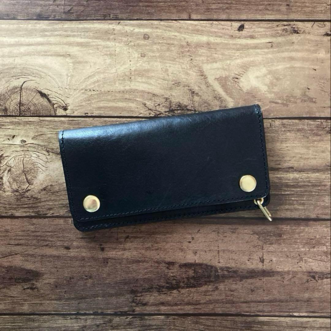 【T4】新喜皮革 ホースハイド トラッカーウォレット180（ロング）3層他