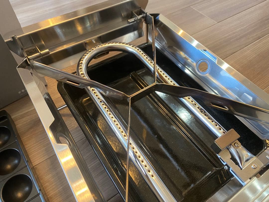 美品　スノーピーク　雪峰苑　グリルバーナー　たこ焼きプレートセット