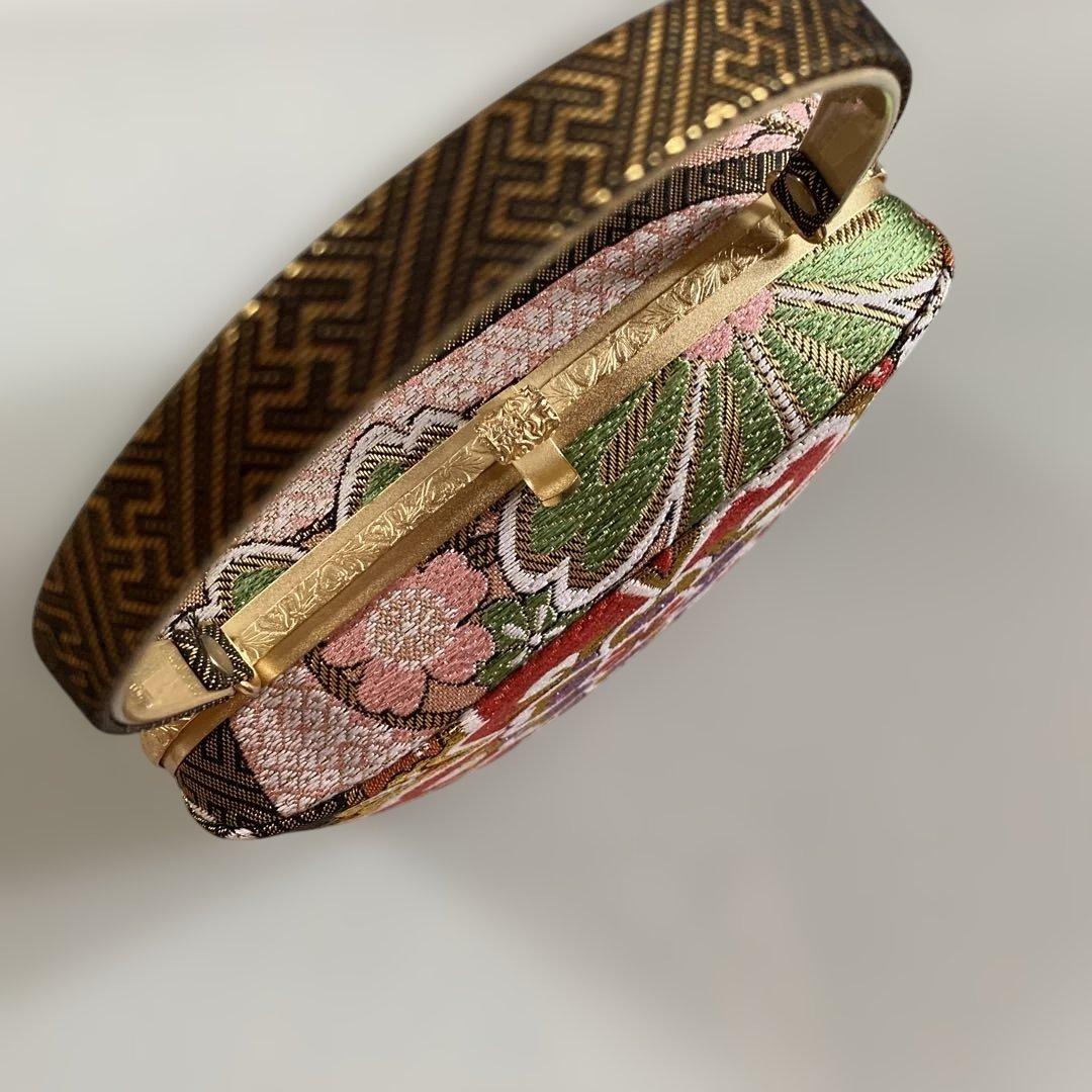 成人式　振袖　日本製　西陣帯地使用　和装バッグぞうりセット　リバーシブル　L