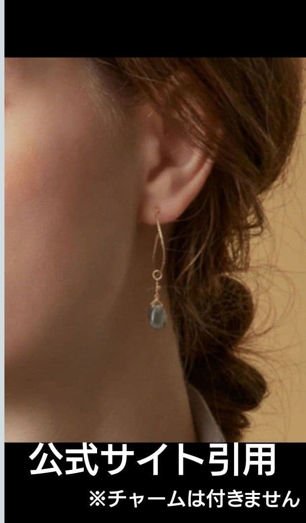 agete アガット両耳ひねり フープピアス 10K