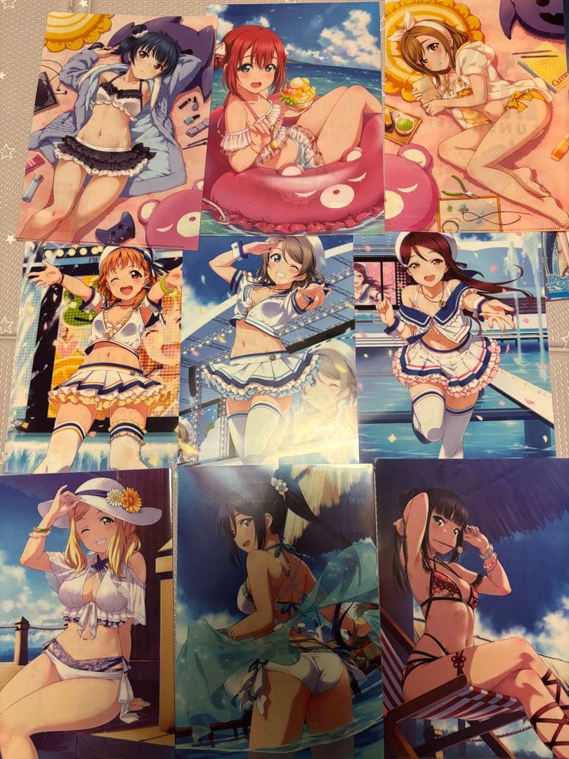 ラブライブ！サンシャイン！！電撃 クリアファイル マガジン 水着 ３種　特典
