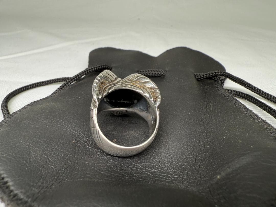 シルバーリングスネークヘッド 収納袋付き silver925