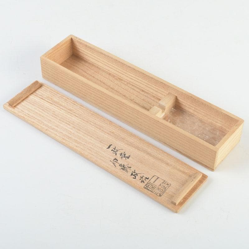 茶道具　古銅　一政堂造　伊藤政治　利休形　風炉灰匙　共箱　V　9497