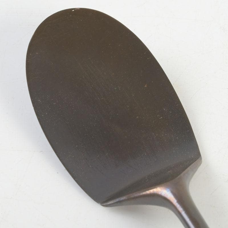 茶道具　古銅　一政堂造　伊藤政治　利休形　風炉灰匙　共箱　V　9497