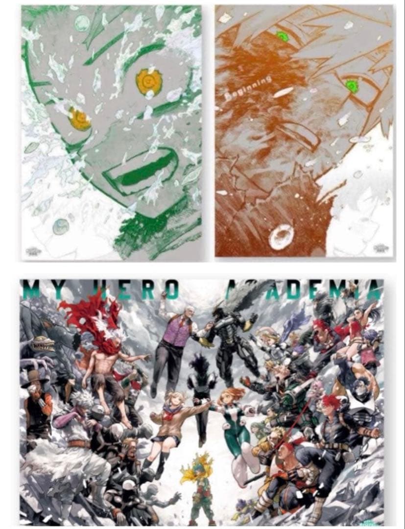 ヒロアカ原画展　A2アートポスター B2キービジュアルポスター セット