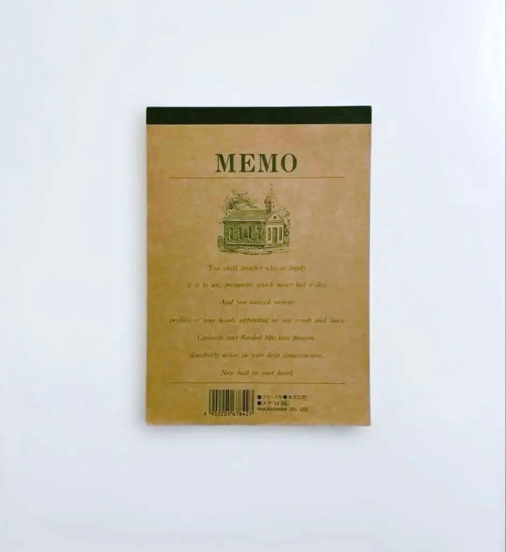 【匿名配送】ナカバヤシ　Nakabayashi メモ帳 文房具　昭和レトロ