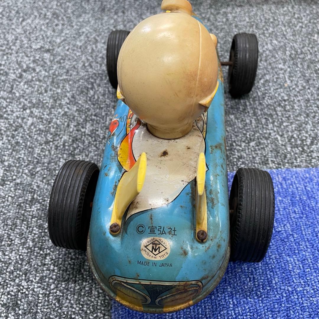 当時物　正義を愛する者　月光仮面　レースカー　ブリキ　希少