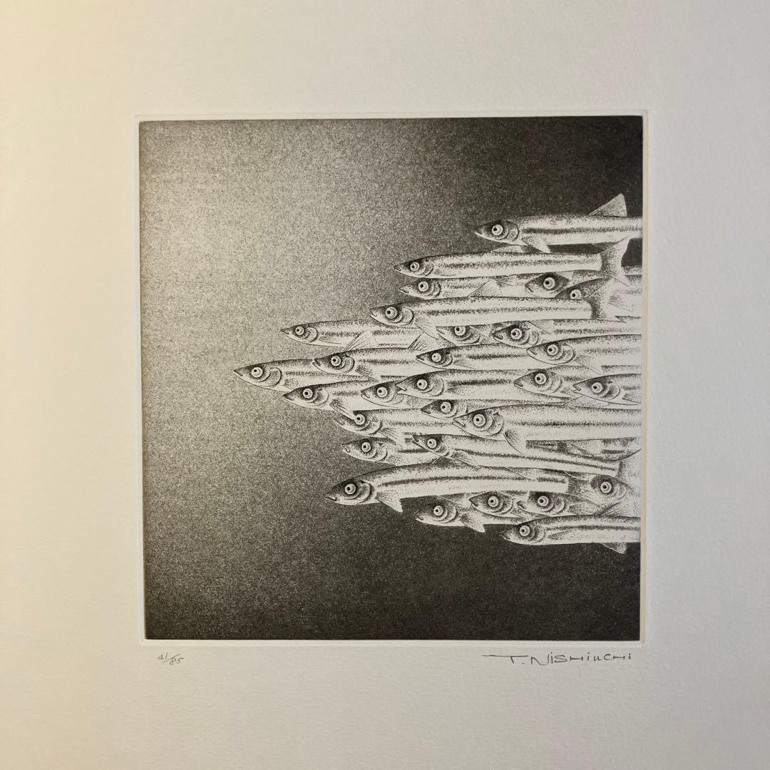 西内利夫　銅版画集　琵琶湖の仲間たち　全12点セット