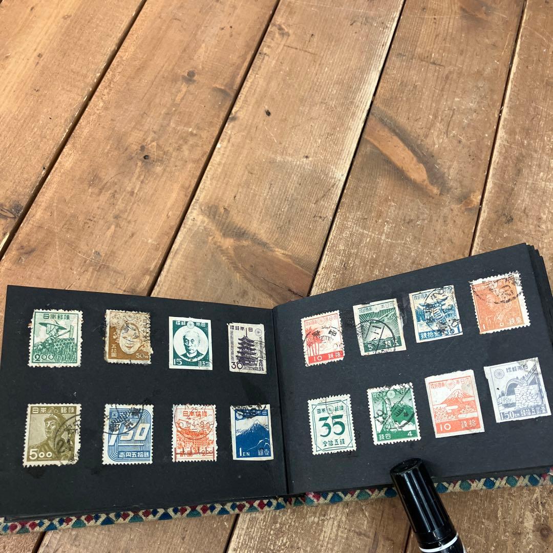 昭和レトロ 使用済み切手 1950年代 一銭五厘 記念切手 他 希少