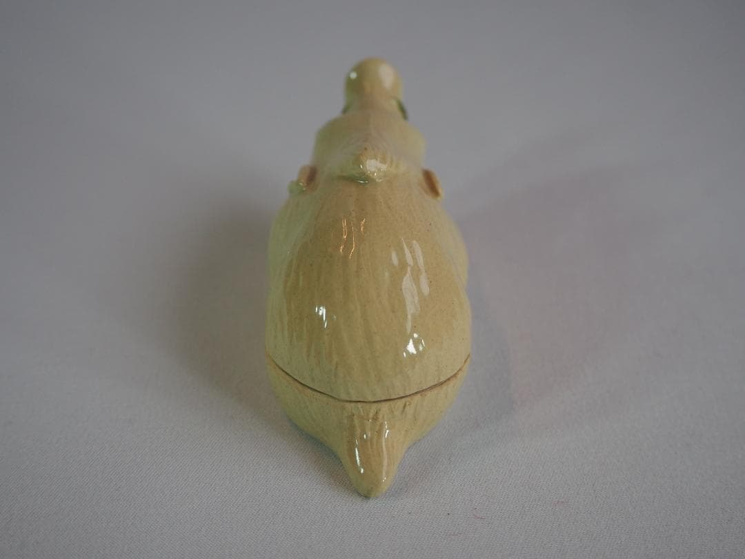 裏千家14世淡々斎宗室御書付『猪香合』2代久世久宝造 （共箱）