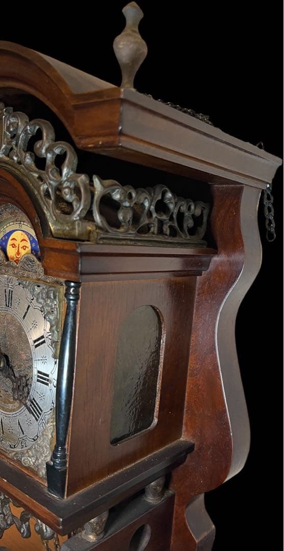 鸛《極稀少》動作確認済 ワルミンク ウーバ ムーンフェイズ 分銅式振り子掛時計