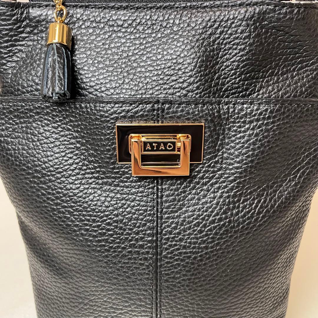 ☆未使用級☆ ATAO アタオ ホリデー ショルダーバッグ ブラック 2way