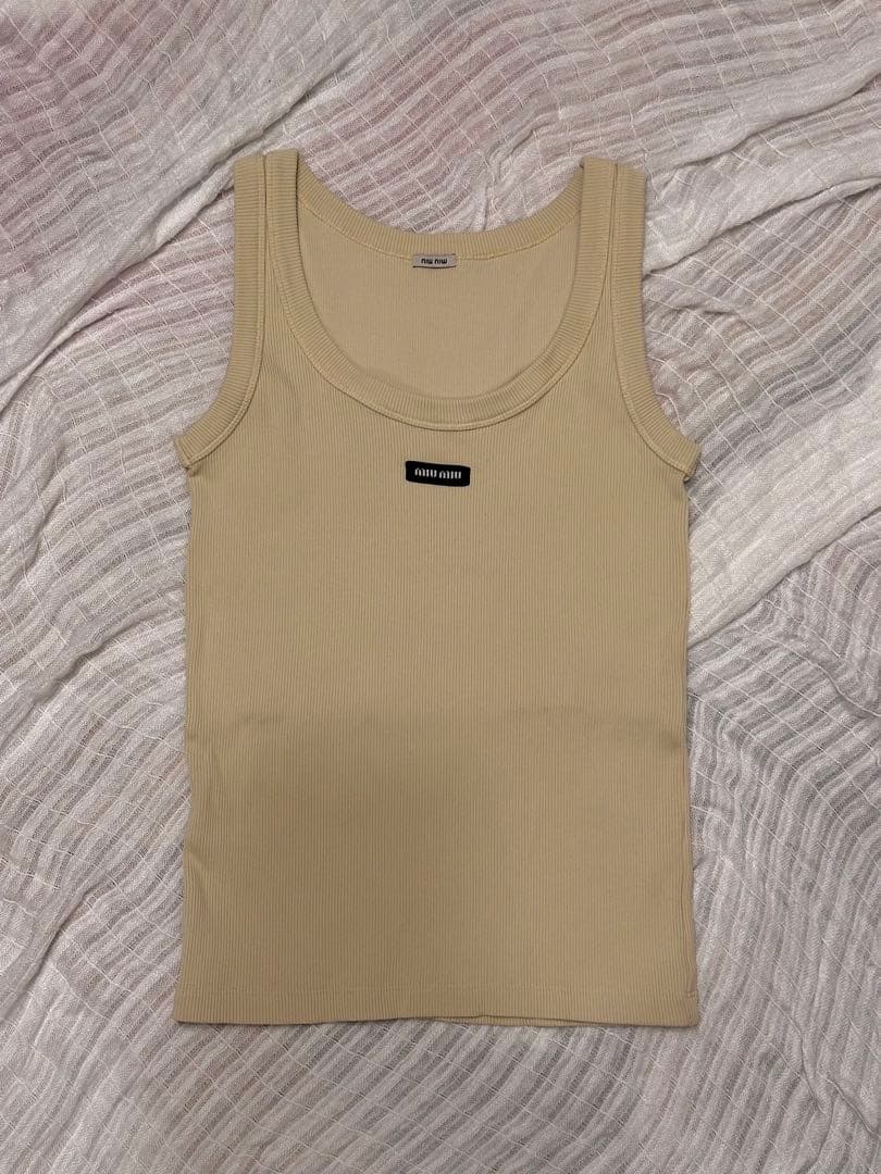 Miu Miu /ベージュ タンクトップ