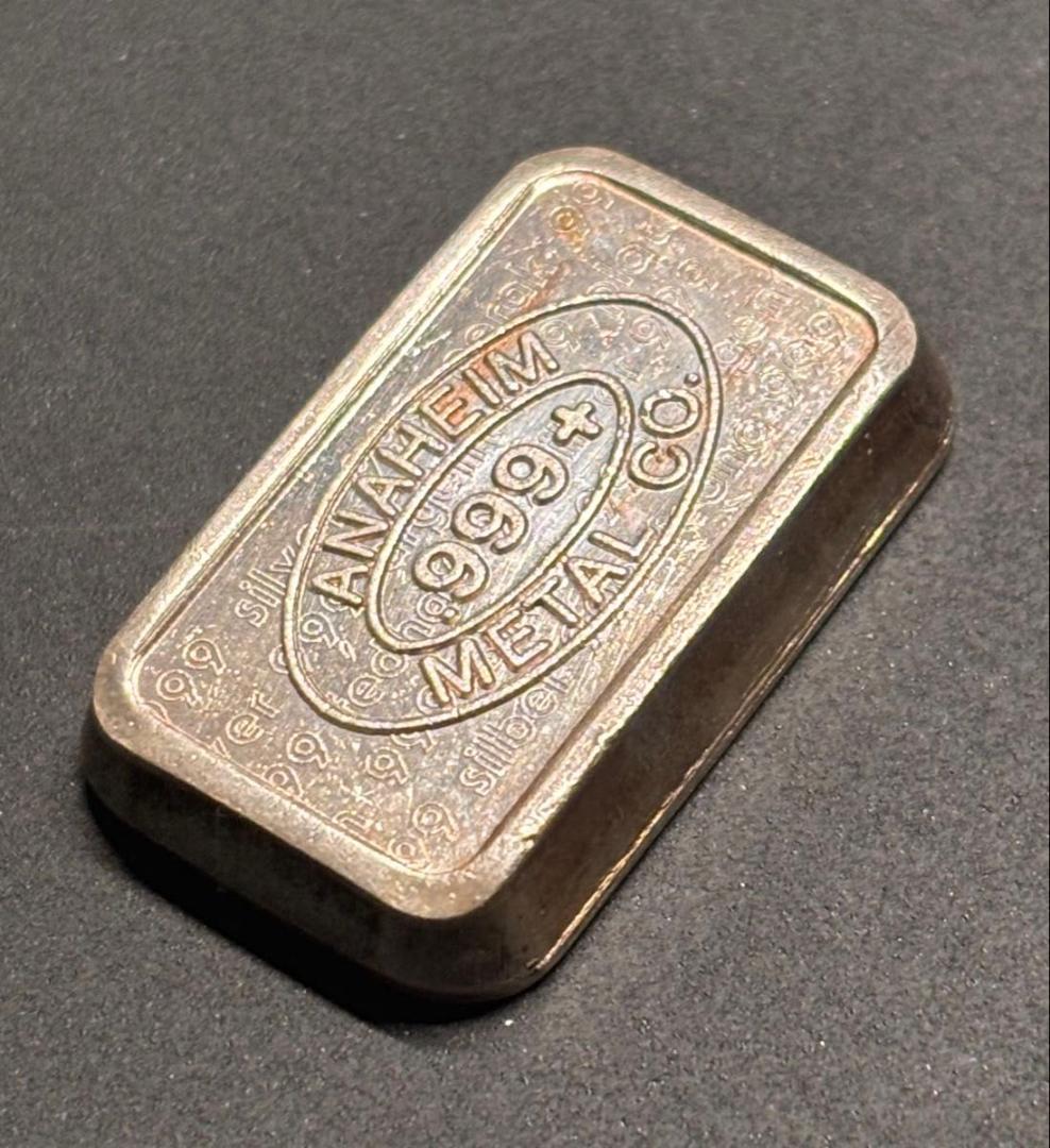 1981年 純銀バー 1オンス ANAHEIM L / U.S.V.I.