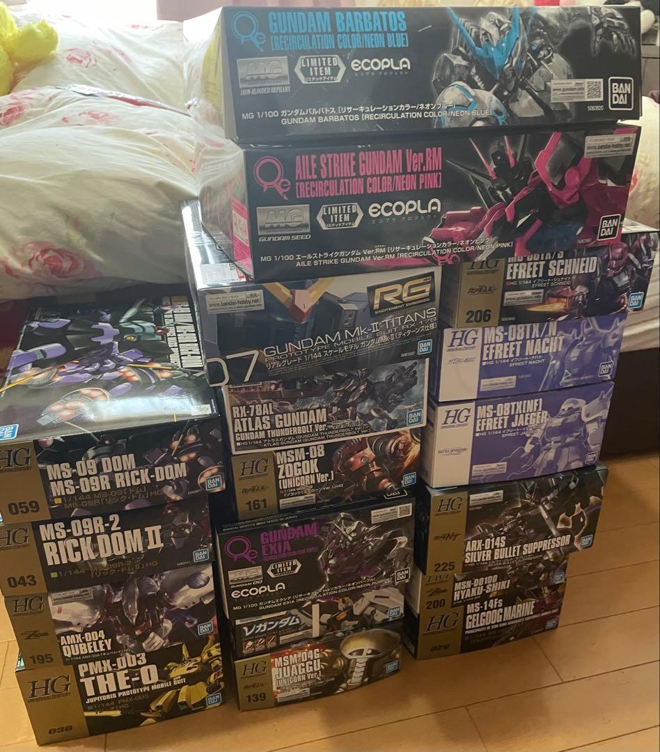 ガンプラHG.RG.MG 引退品