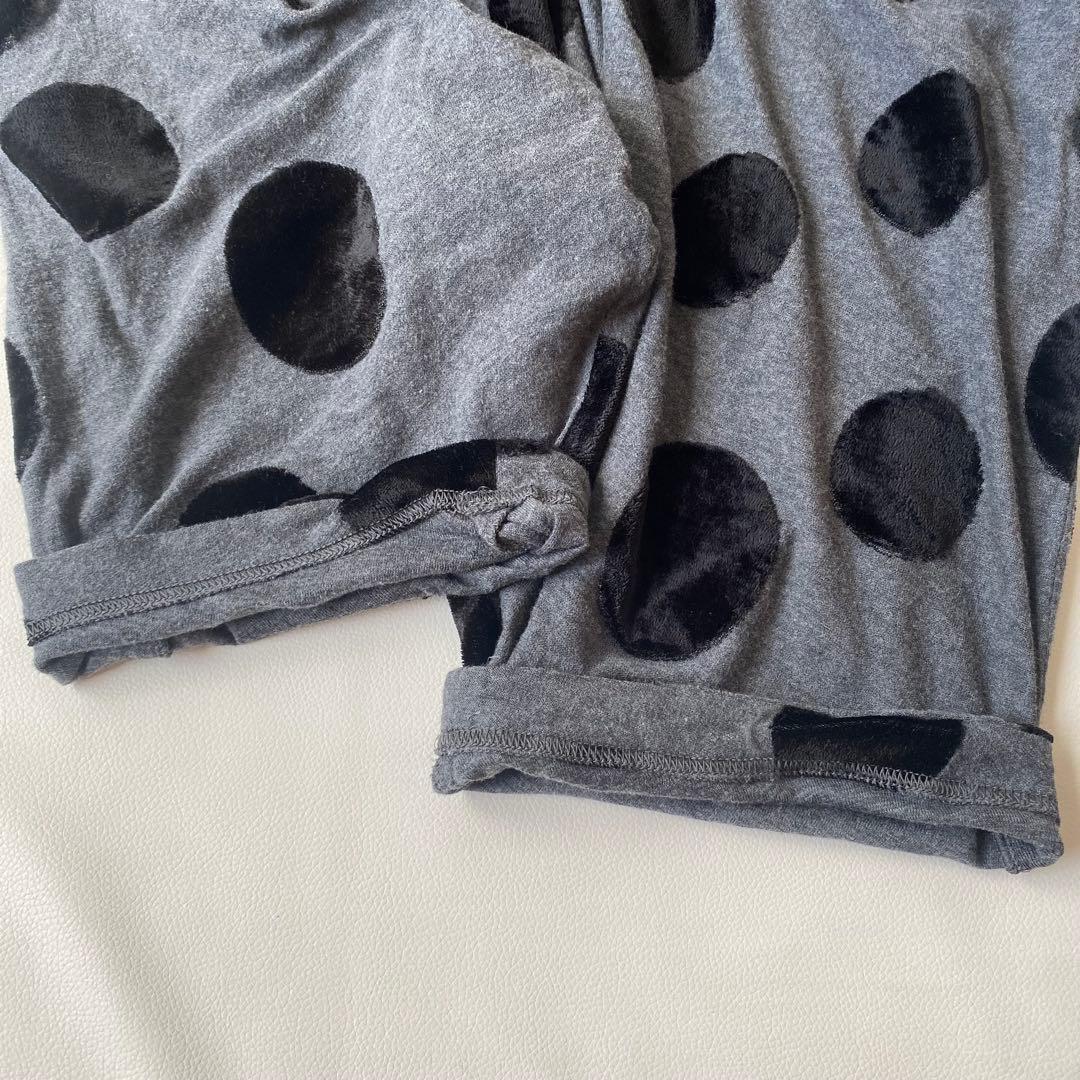 【美品】芽風　サルエルパンツ　センソユニコ　フロッキー　水玉 (ドット、ドッド)