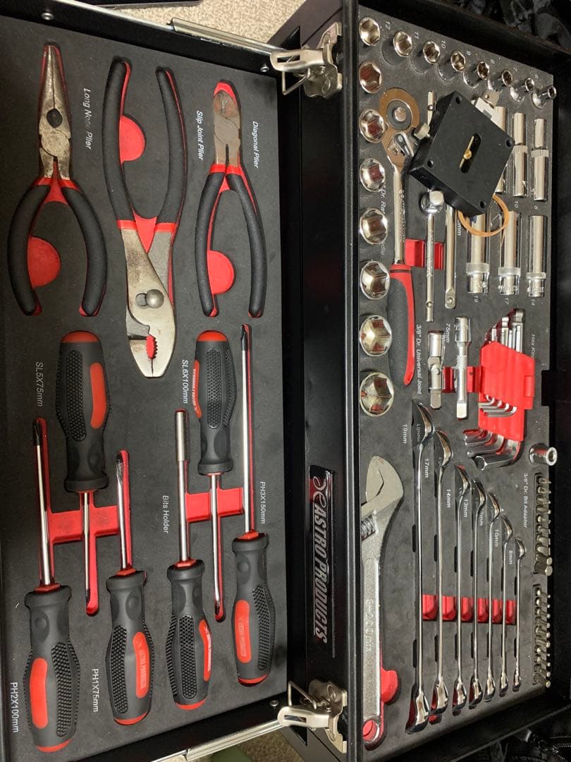 工具箱 レンチ ソケット ペンチ シャーペン ボールペン ラチェット