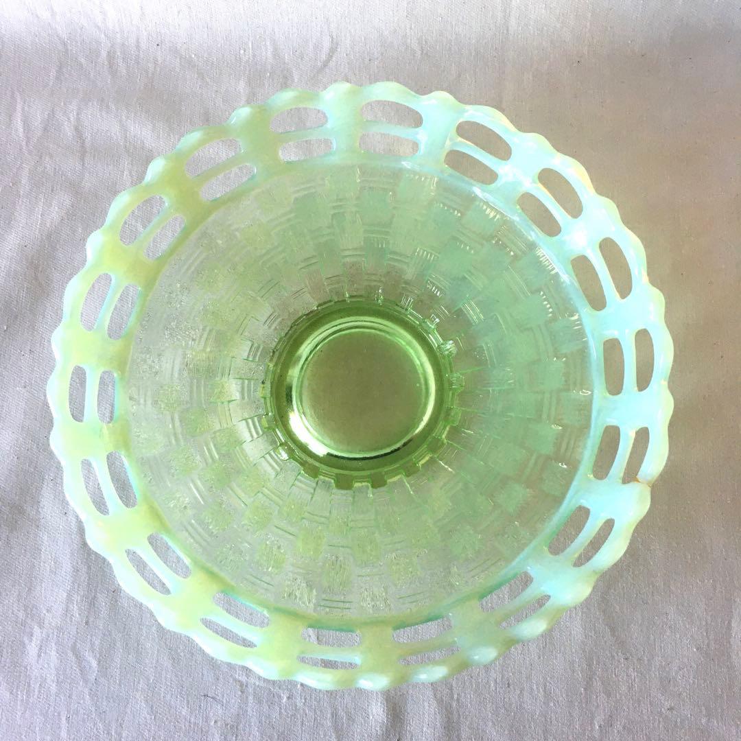 ガラスプレート　アンティーク　アメリカ　フェントン