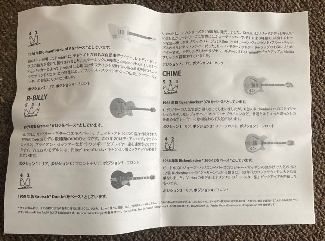 LINE6 Variax 500 サンバースト モデリングギター 中古