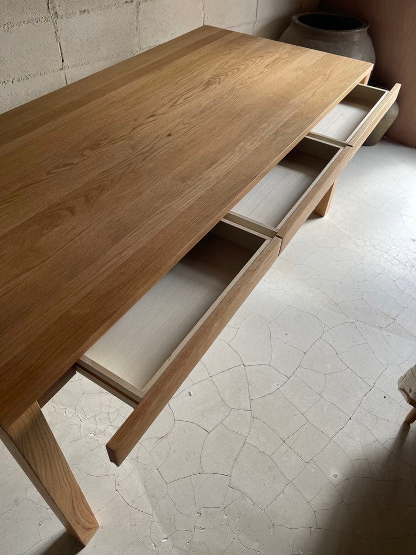 専用　美品　MUJI無印良品　ダイニングテーブル　オーク無垢　椅子２脚3点セット