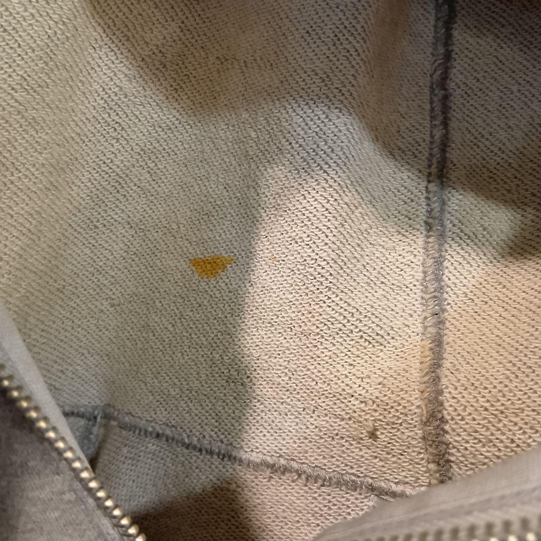 もきMIHARA YASUHIRO ダメージ加工 グレー ジップパーカー