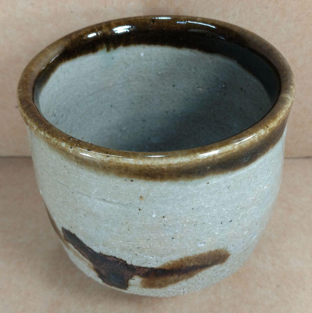 【本物保証】濱田庄司(浜田庄司) 湯呑 共箱 未使用品 人間国宝 益子焼 民藝