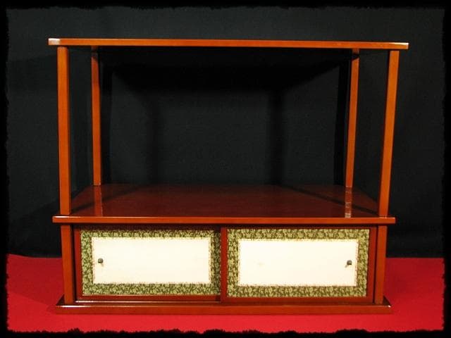 即中斎好 紹鴎棚 糸目 春慶 十三代 無盡宗左 表千家 棚物 f260