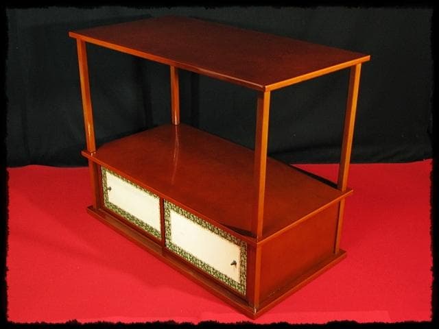 即中斎好 紹鴎棚 糸目 春慶 十三代 無盡宗左 表千家 棚物 f260